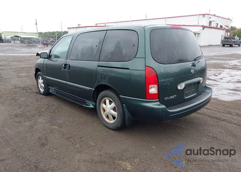 2002 Nissan Quest Gxe from USA, damaged, VIN 4N2ZN15T42D819118